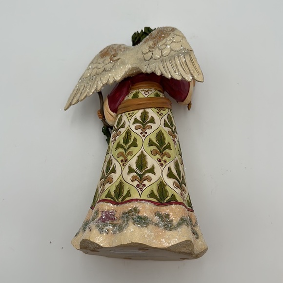 Jim Shore Jolly Holly Days Victorian Angel with Candle - Picture 9 of 16